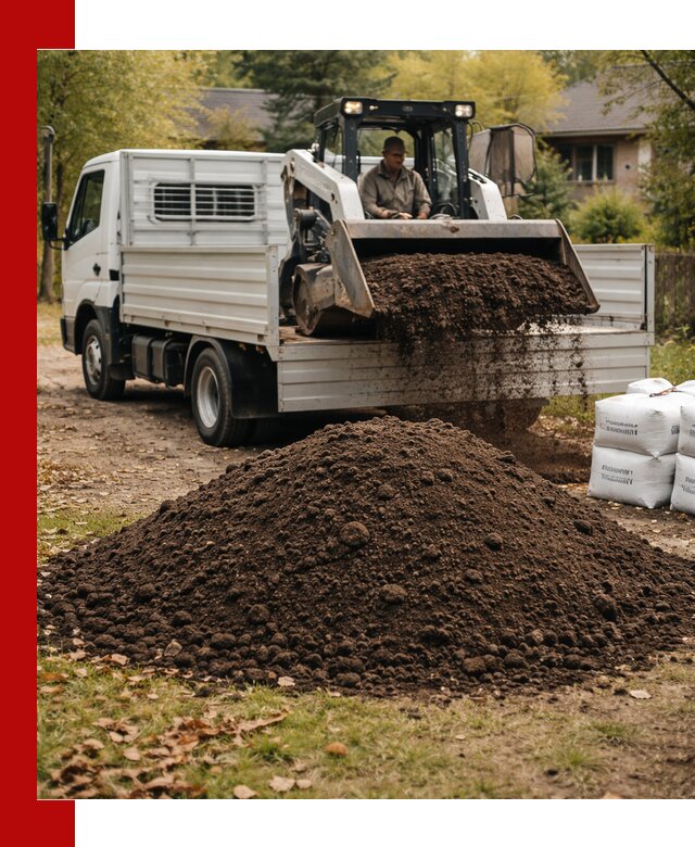 Доставка садовой земли в больших объёмах в Холмске