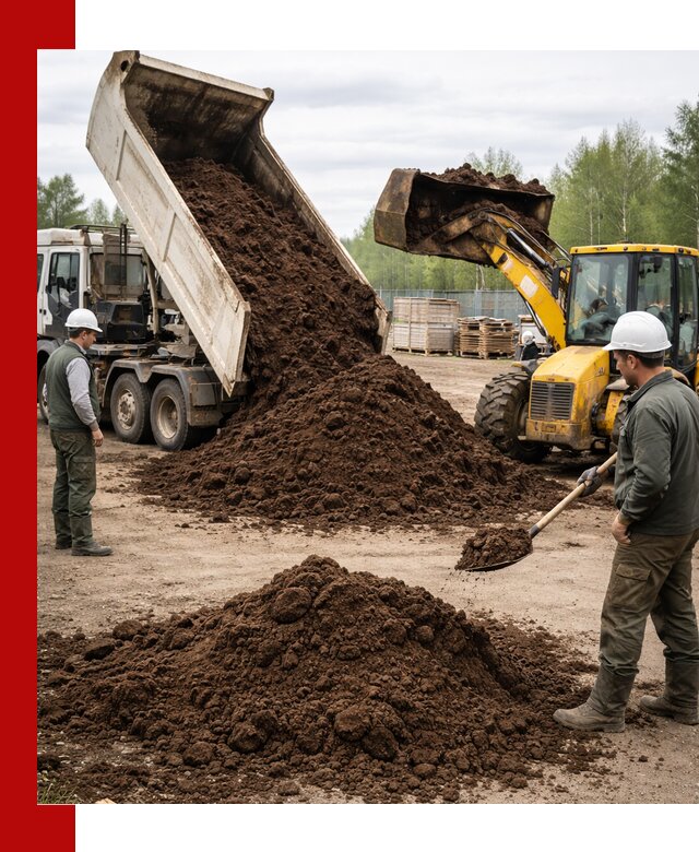Доставка торфа оптом и в мешках в Холмске