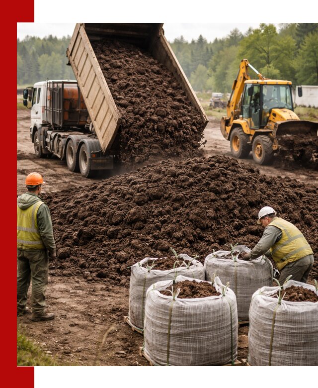 Доставка нейтрального торфа в Холмске оптом и в розницу