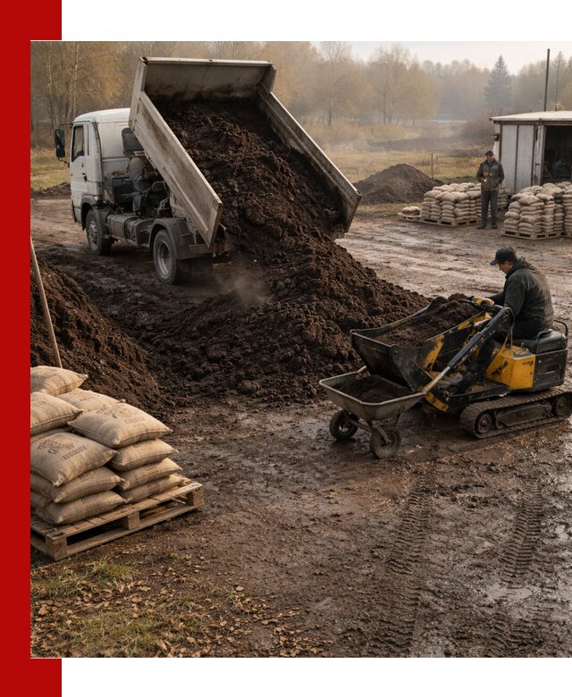 Кислый торф в доставке по выгодным ценам в Холмске