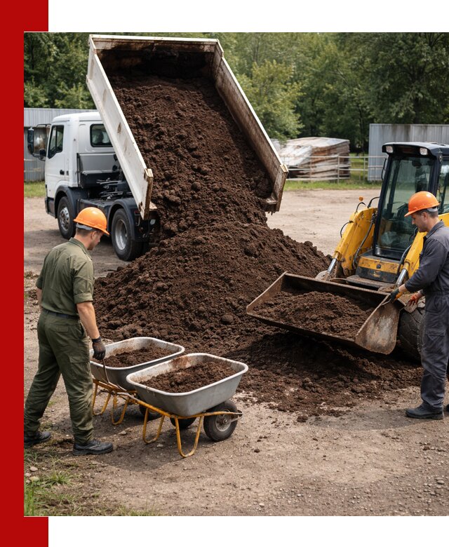 Доставка торфо-земляной смеси в Холмске для огорода и ландшафта