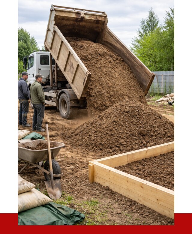 Торфо песчаная смесь в Холмске с доставкой от 1900 р. | ПРОНЕРУДХлм
