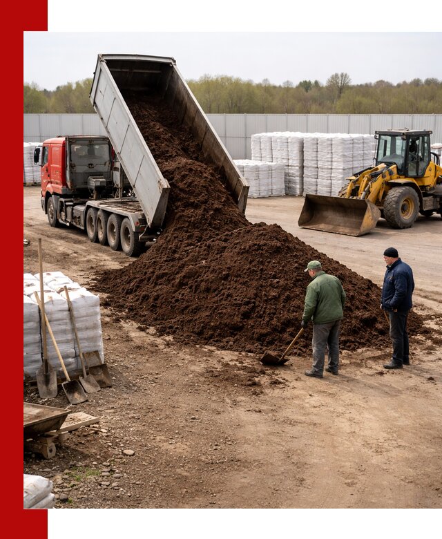 Доставка торфяных смесей оптом и в розницу в Холмске