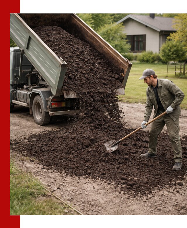 Чернозем для газона с доставкой в Холмске быстро и качественно