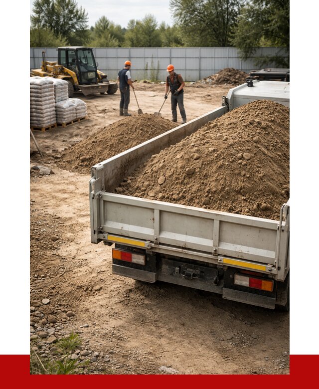 Супесь с доставкой в Холмске от 2516 р. за куб | ПРОНЕРУДХлм