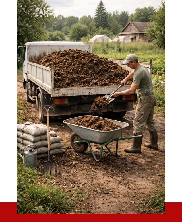 Купить коровий навоз с доставкой в Холмске от 1849 р. | ПРОНЕРУДХлм