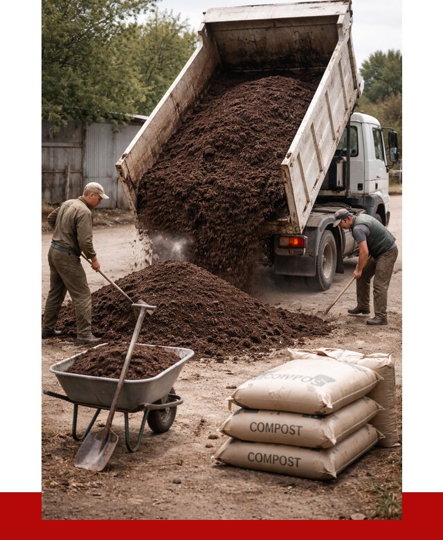 Купить компост в Холмске от 4314 р. за куб с доставкой | ПРОНЕРУДХлм