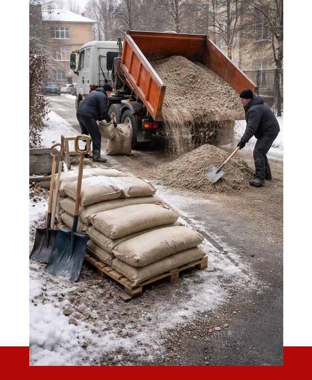 Противогололедные материалы оптом в Холмске от 4314 р. | ПРОНЕРУДХлм