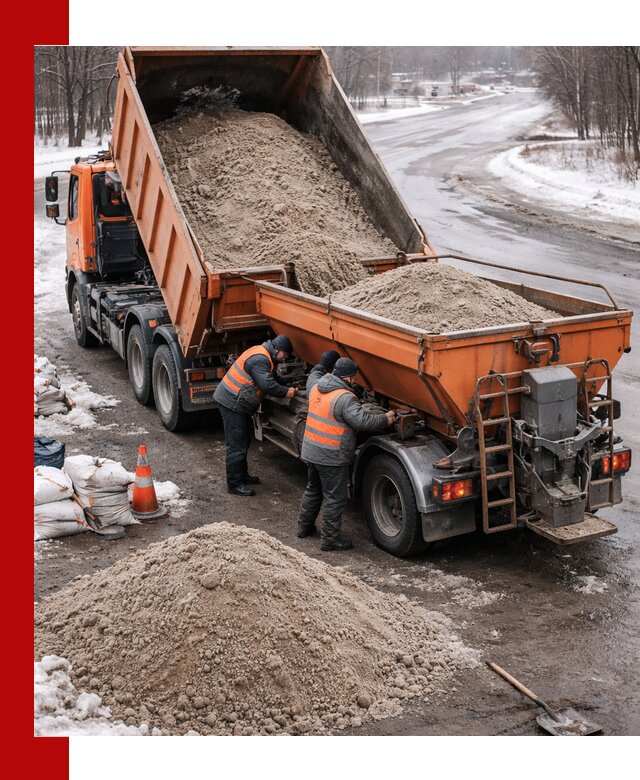 Поставка и вывоз пескосоля в Холмске оптом и в розницу