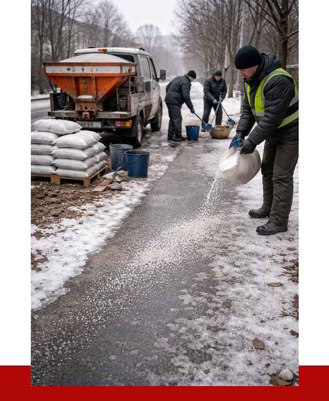 Реагент против гололеда в Холмске с доставкой от 4622 р. | ПРОНЕРУДХлм
