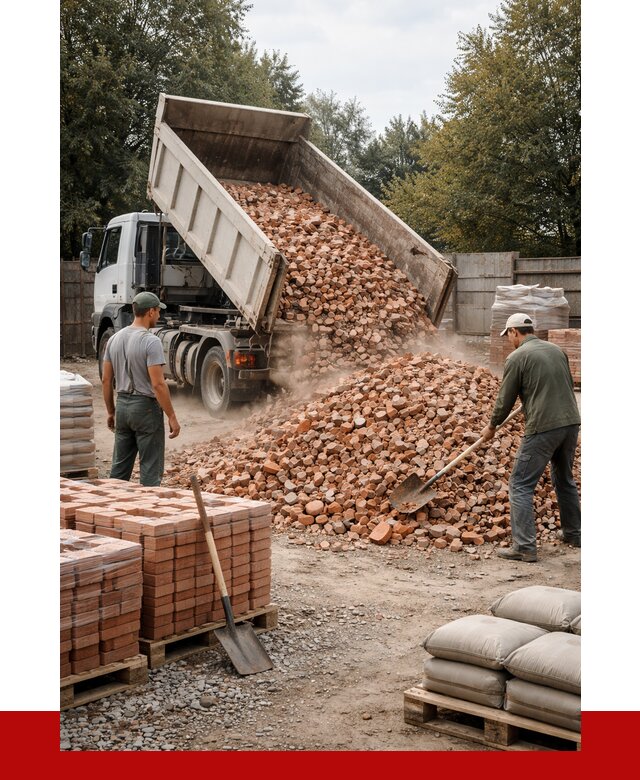 Бой кирпича в Холмске с доставкой от 4314 руб/куб | ПРОНЕРУДХлм