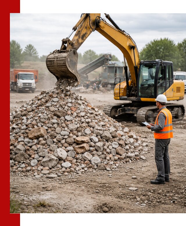 Доставка и вывоз строительного боя в Холмске