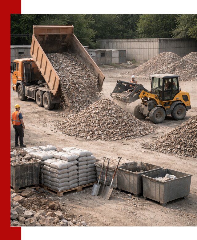 Вторичные материалы для отсыпки в Холмске — поставка и доставка