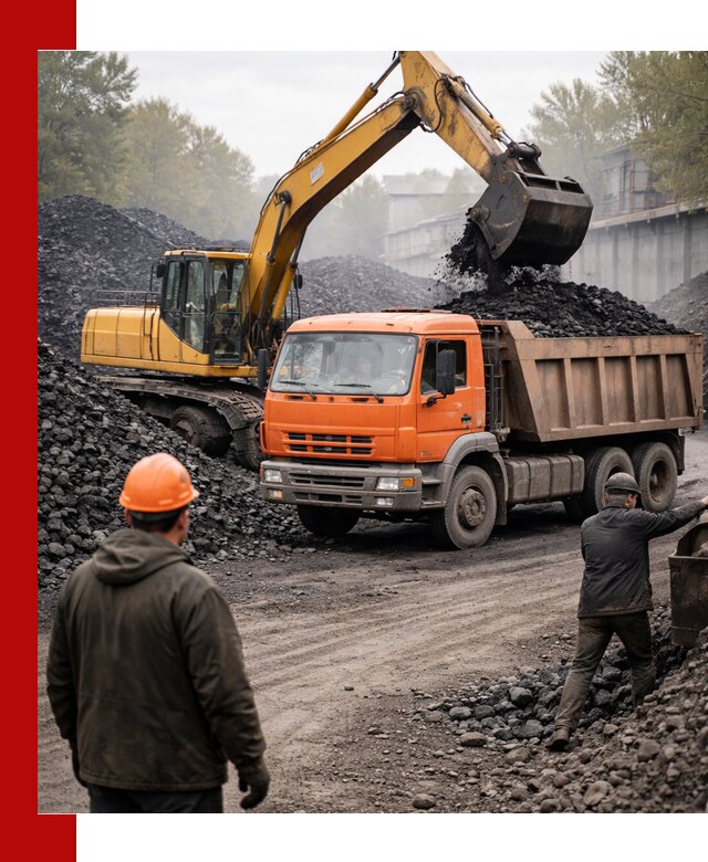 Доставка угля автотранспортом в Холмске быстро и выгодно