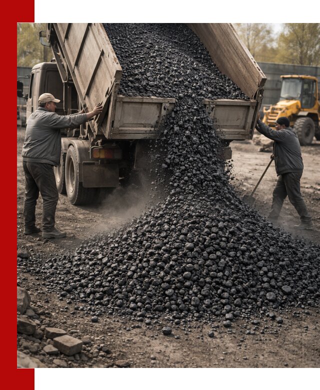 Доставка угля семечка самосвалами в Холмске