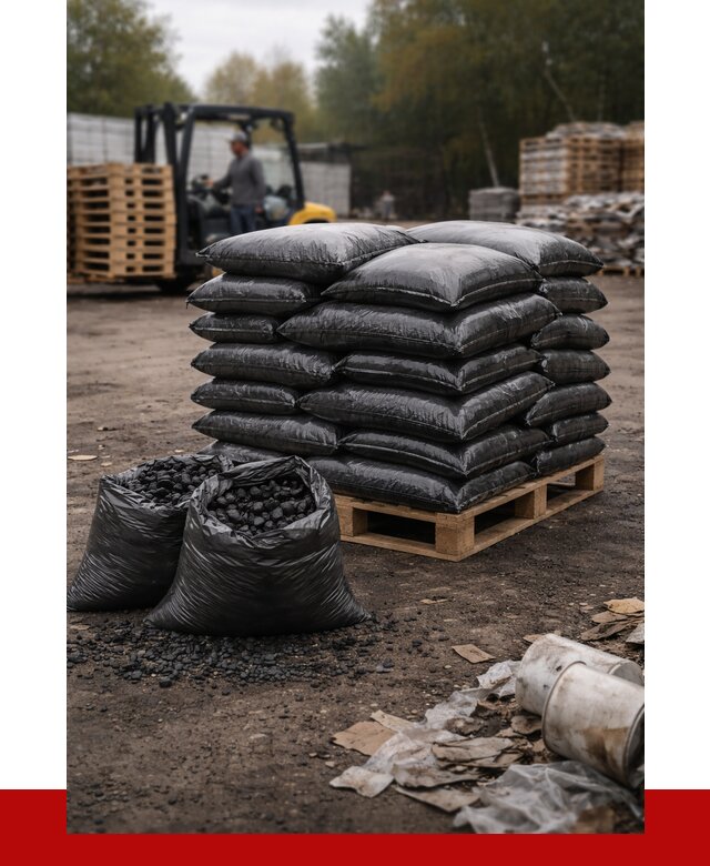 Купить уголь в мешках с доставкой в Холмске от 7703 р. | ПРОНЕРУДХлм