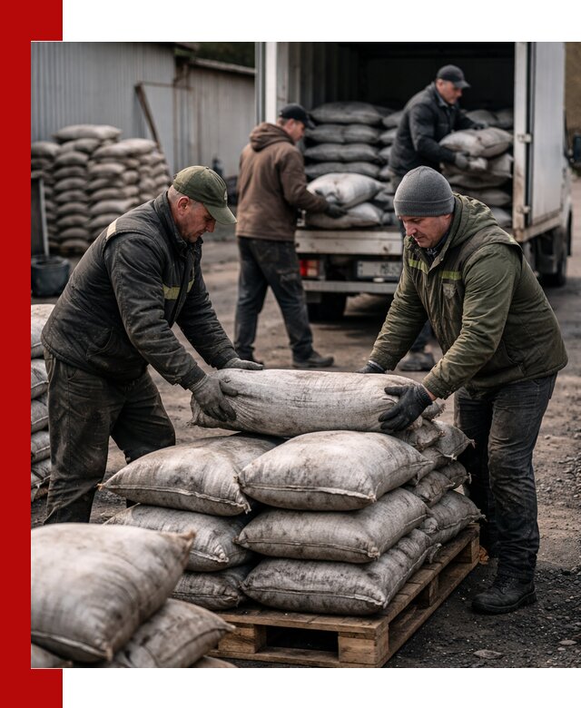Доставка угля в мешках по выгодным ценам в Холмске