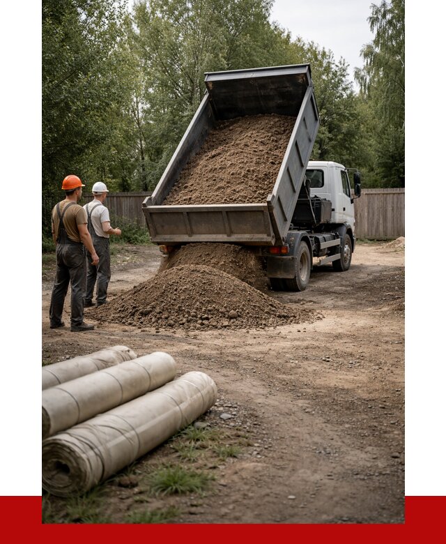 Доставка сыпучих материалов самосвалом в Холмск от 4314 р. | ПРОНЕРУДХлм