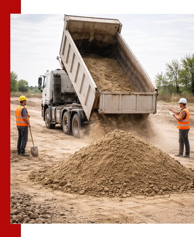 Доставка самосвалом 15 кубов в Холмске за город и по городу