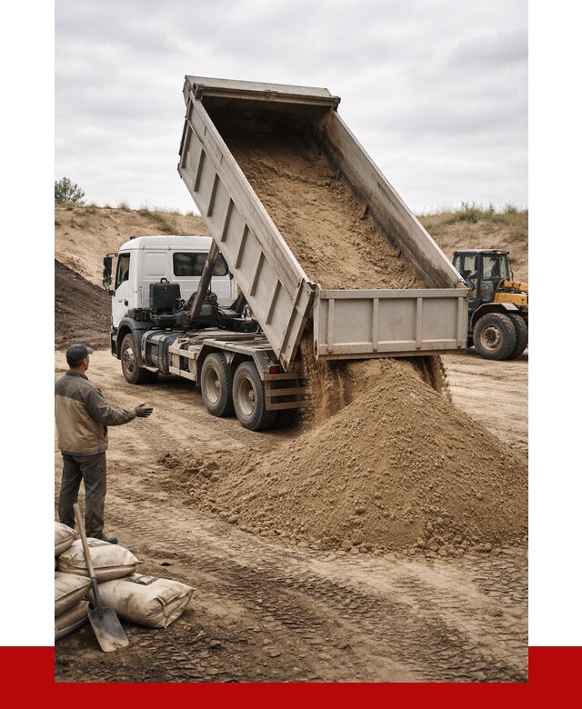 Доставка самосвалом 20 кубов в Холмске от 7703 р. | ПРОНЕРУДХлм