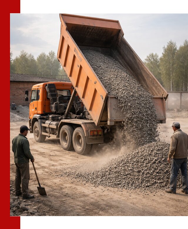 Доставка самосвалом 20 м3 в Холмске быстро и надежно