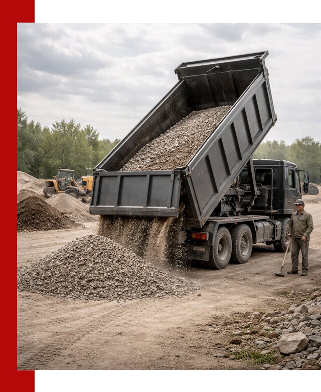 Доставка самосвалом 30 м3 по выгодным ценам в Холмске