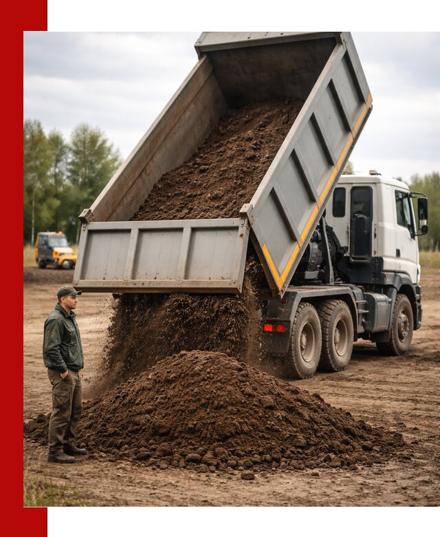 Аренда самосвала с водителем в Холмске для сыпучих грузов и навоза