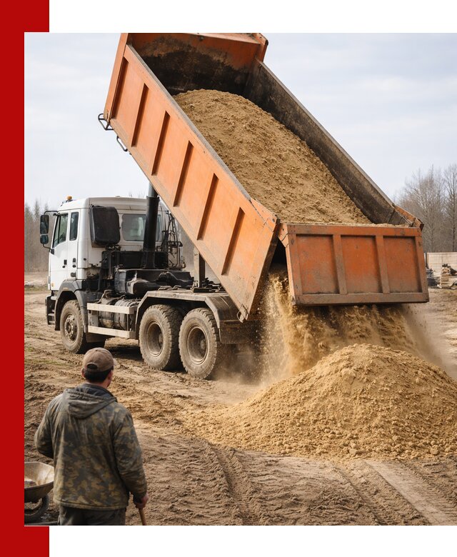 Аренда самосвала 20 тонн для перевозки грузов в Холмске