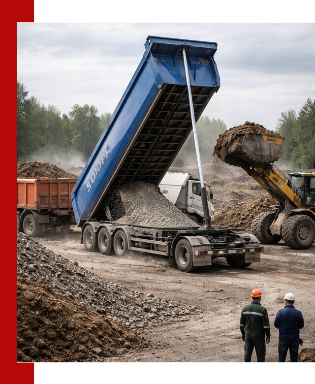 Аренда тонар 40 тонн в Холмске с доставкой материалов