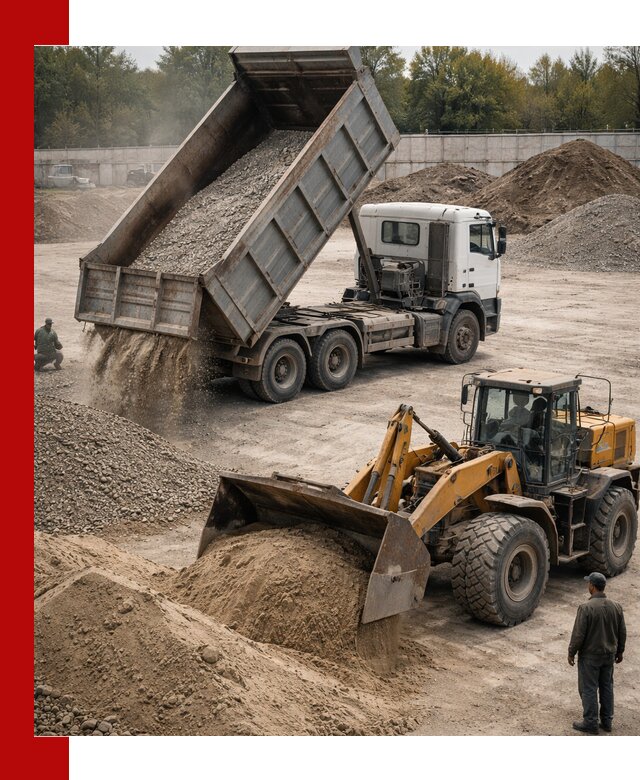 Перевозка сыпучих грузов самосвалами и бортовыми в Холмске