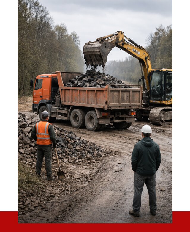Вывоз асфальта в Холмске от 4622 р. самосвалом ПРОНЕРУДХлм