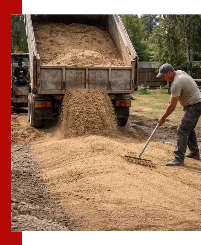 Отсыпка участка песком в Холмске быстро и качественно