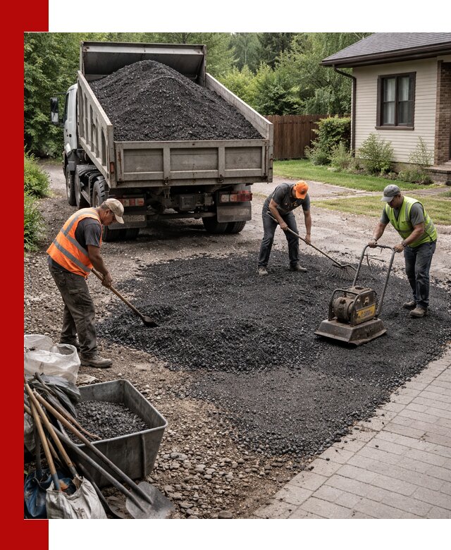 Асфальтовая крошка для двора с доставкой в Холмске